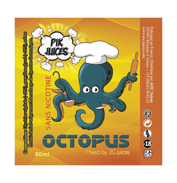 Chubby 50 ml Octopus Pik Juices by AOC Juices