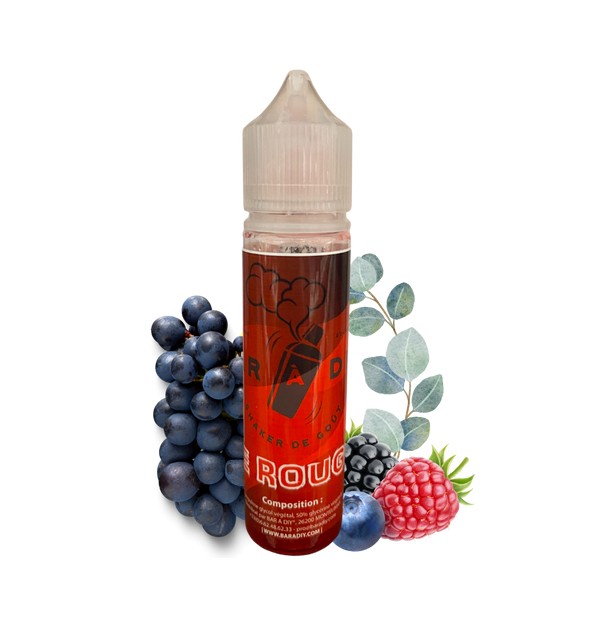 Chubby Le Rouge de BAR A DIY Un assemblage parfait de fruits rouges, de raisin noir et d'eucalyptus. Il marquera votre parcours 