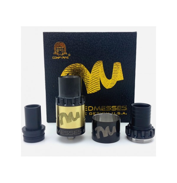 ***Edition Limitée*** Dripper Twisted Messes RDA Noir & Or