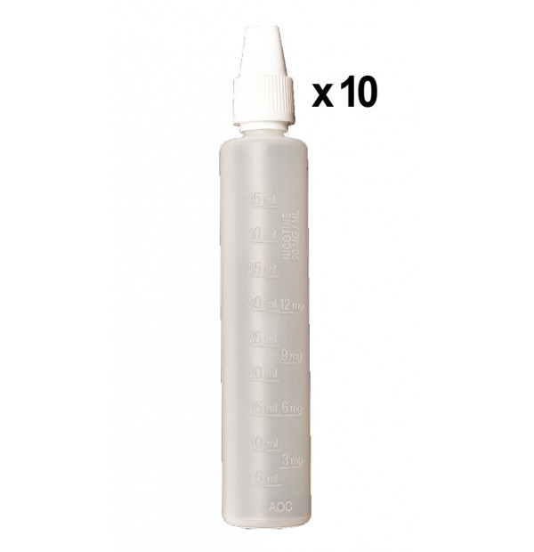 Bouteilles mixer graduées 50ml (x10)